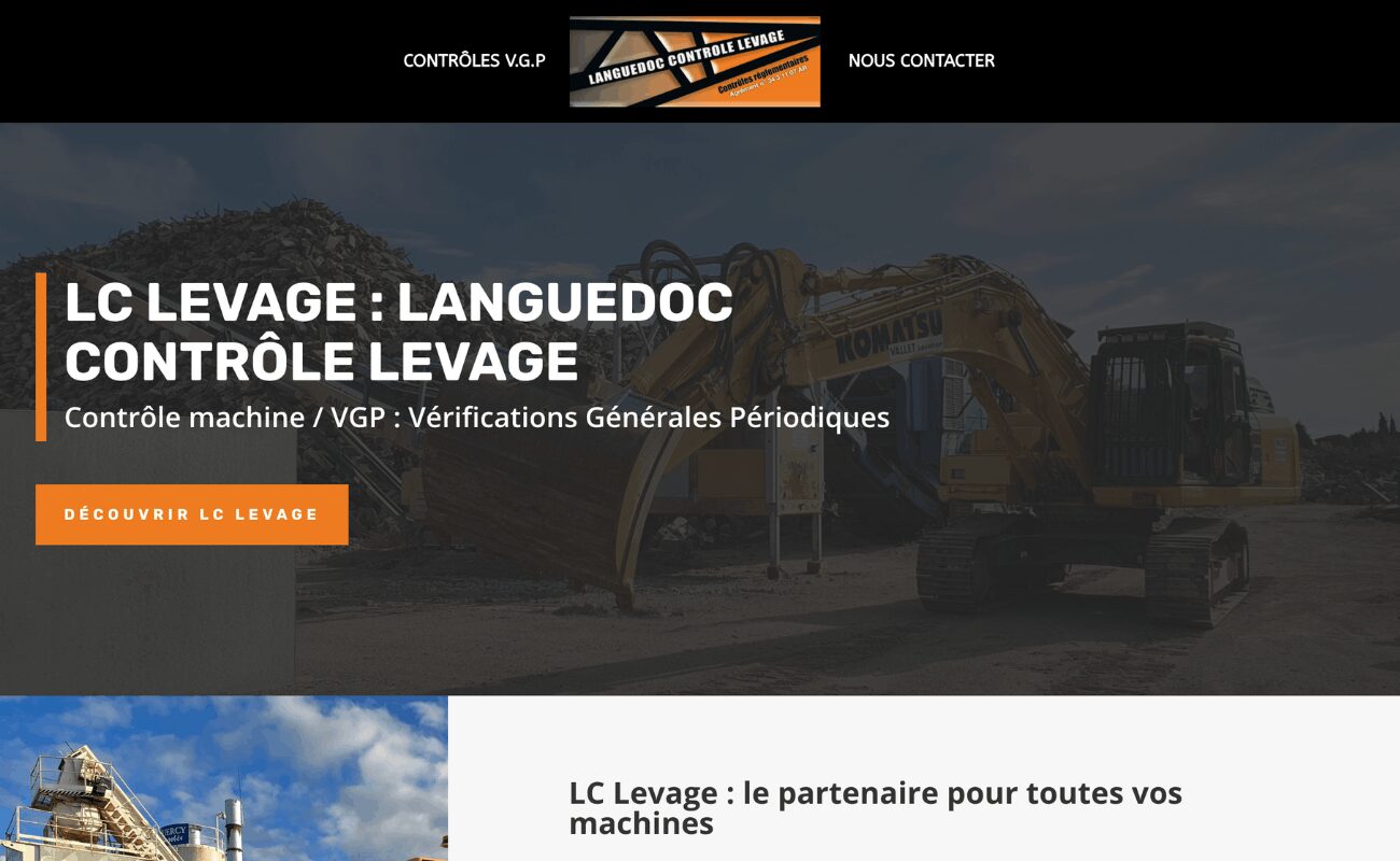 Site internet LC Levage