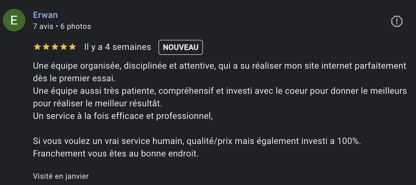 Avis Google Waner Coaching sportif