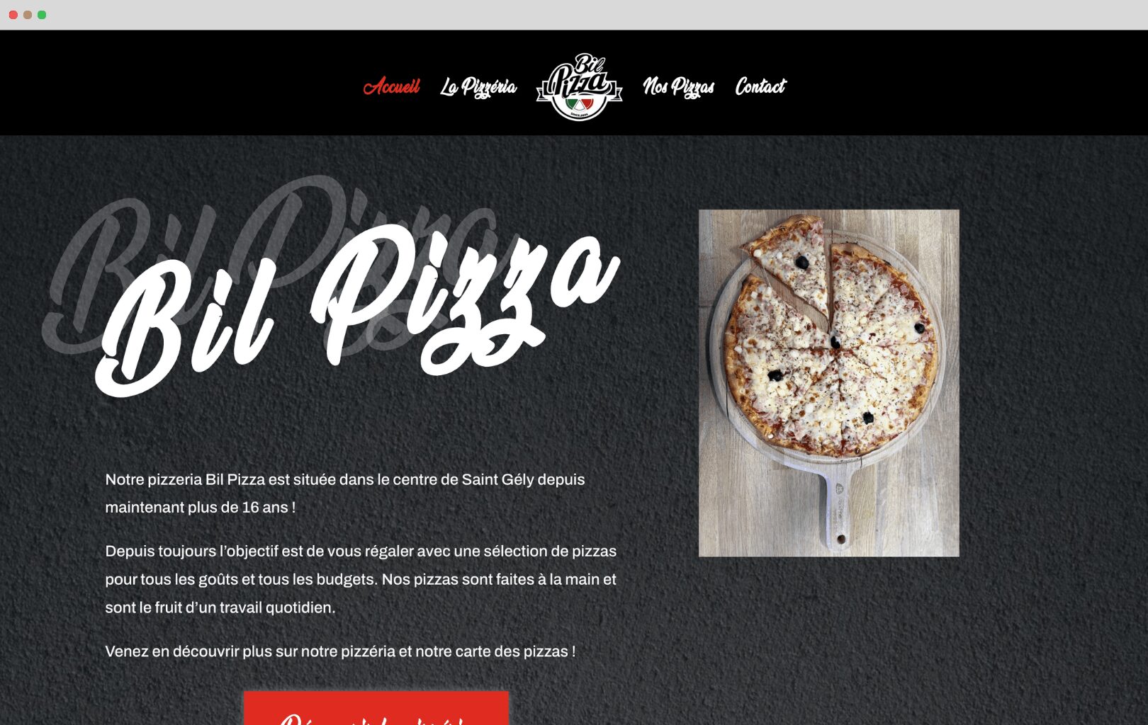 bil-pizza-pizzeria-2026 Site web de Bil Pizza à saint-gély-du-fesc
