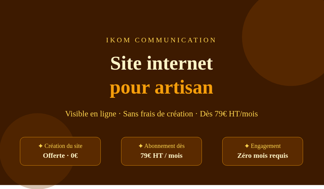 Site internet artisan : être visible en ligne facilement